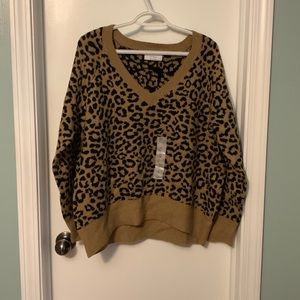 NWT Old Navy Leopard Sweater